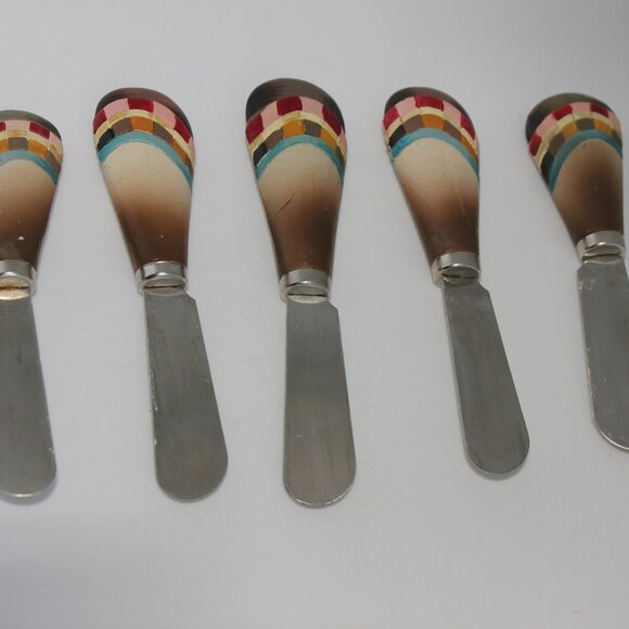 Thanksgiving Turkey Dip Resin Holder with Five Dip/Cheese Spreaders - Picture 7 of 13